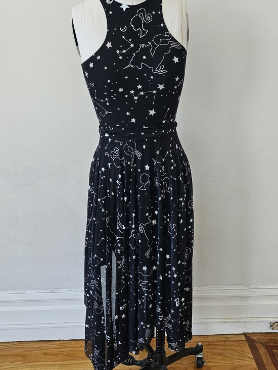 Blackmilk Dresses & Skirts - Black Midi Dress with White Constellation Print